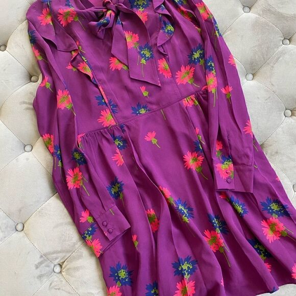 Tanya Taylor Aubree Spaced Out Floral Mini Dress 12 - Picture 4 of 4